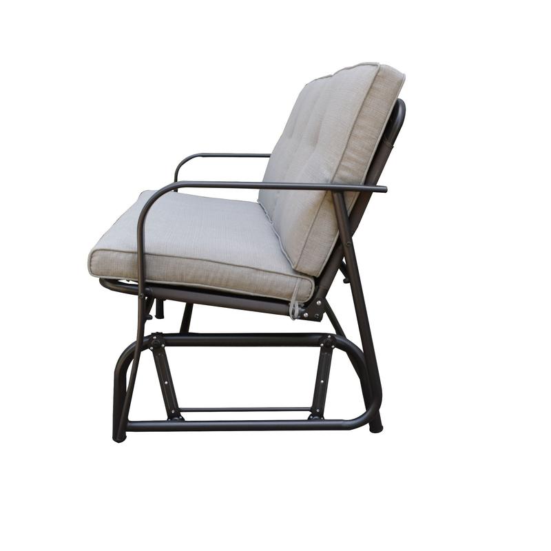 Living Accents  2 person  Steel  Jefferson  Glider  Gray